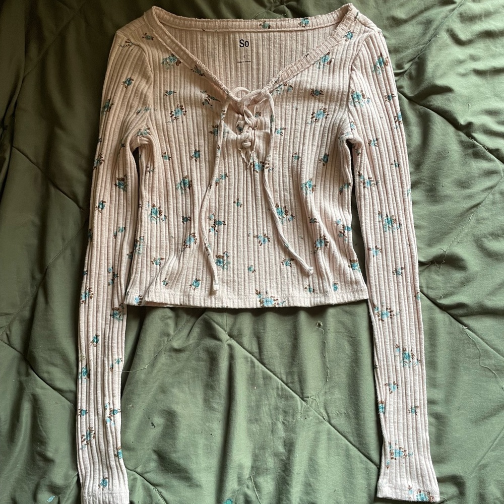 pale pink long sleeve